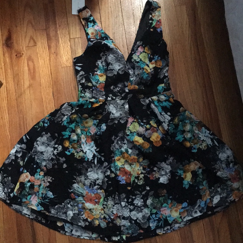 Floral skater dress nwt